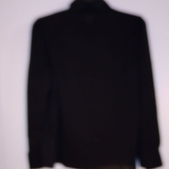 🆕👚Black Button Up Lantern Sleeve Blouse, Sz XL - Picture 6 of 6